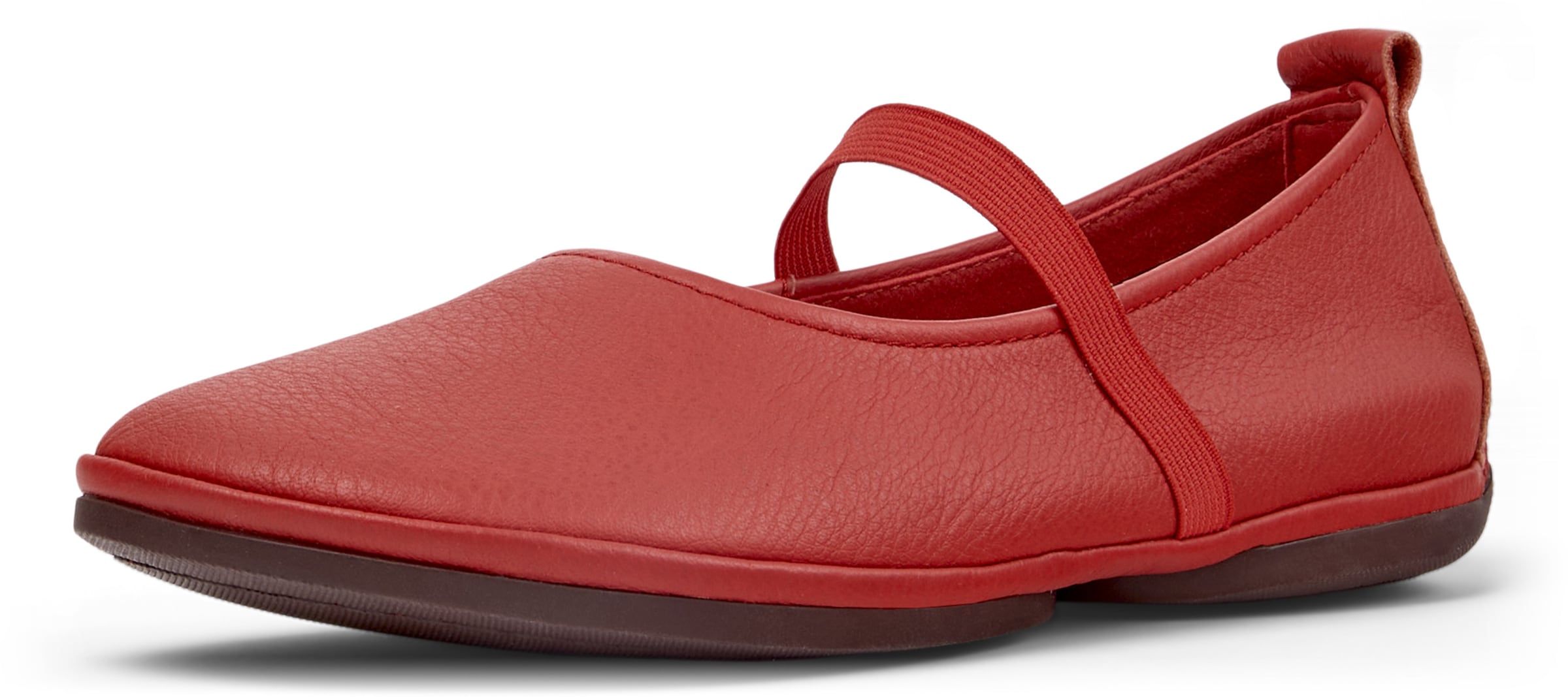 CAMPER Ballerina met riempjes ' Right Nina ' in Rood: voorkant
