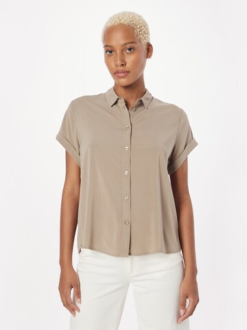 Samsøe Samsøe - Blusa 'Majan' en beige: frente