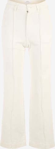 Cotton On Petite Wide leg Παντελόνι με τσάκιση σε λευκό: μπροστά
