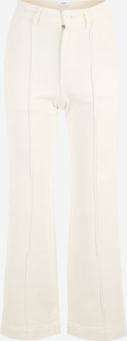 Wide leg Pantaloni con piega frontale di Cotton On Petite in bianco: frontale