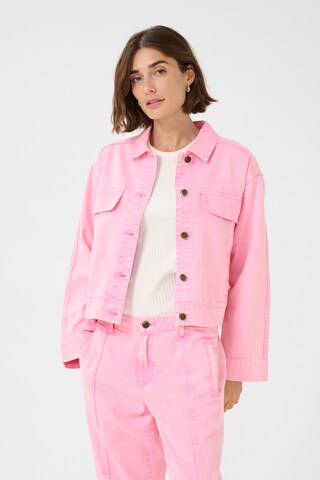 CULTURE Between-season jacket 'Carlina' in Pink: front