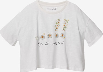 T-Shirt 'Swanson' Desigual en blanc : devant