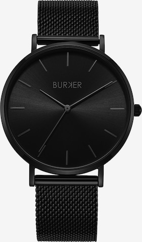 Ceas analogic de la BURKER Watches pe negru: față