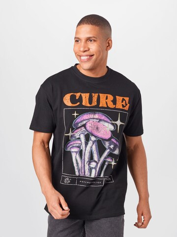 Mister Tee Shirt 'Cure' in Zwart: voorkant