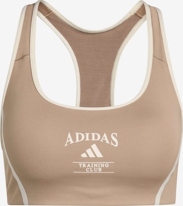 Soutien-gorge de sport 'Powerimpact Heritage' ADIDAS PERFORMANCE en beige : devant