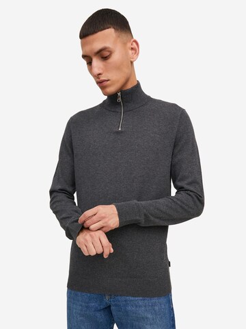 JACK & JONES Pullover 'Emil'‌‌‌‌ in Grau