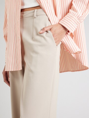 minimum Wide leg Pleat-Front Pants in Beige