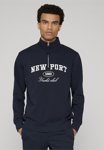 INDICODE JEANS Mikina 'Russel' – modrá: přední strana