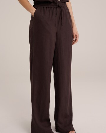 Wide Leg Pantalon WE Fashion en marron