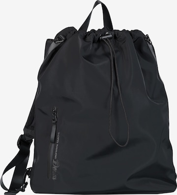TOM TAILOR DENIM Backpack in Black: front