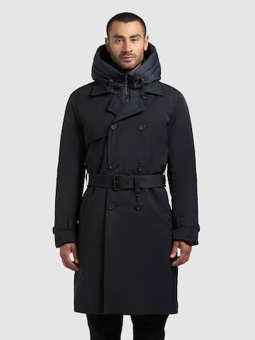 Manteau mi-saison 'Tarm' khujo en bleu : devant