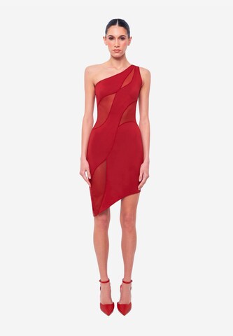 OW Collection Coctailkjole 'Curve' i rød