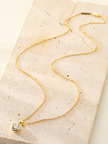 Hey Happiness Necklace 'Crystal Love' in Gold