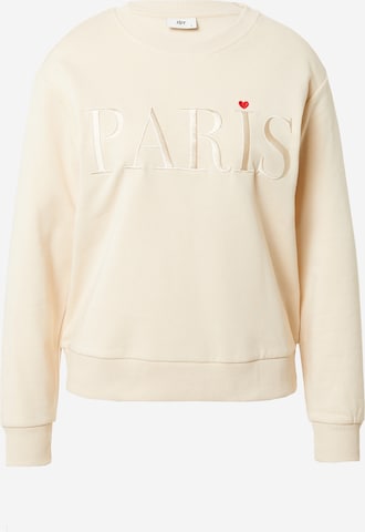 JDY Sweatshirt 'Paris' in Beige: front