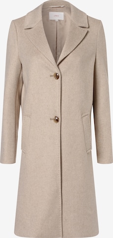 s.Oliver Between-Seasons Coat in Beige: front