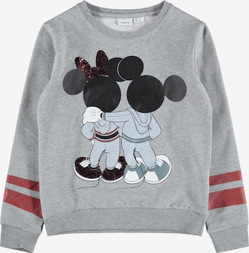 NAME IT Sweatshirt 'Minnie Alssie' in Grau: front
