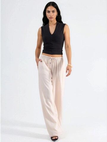 Busem Wide leg Broek in Beige