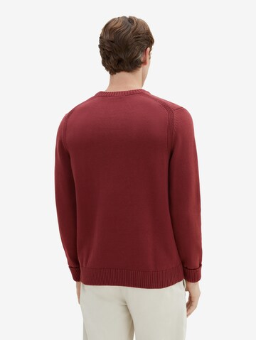 TOM TAILOR - Pullover em vermelho