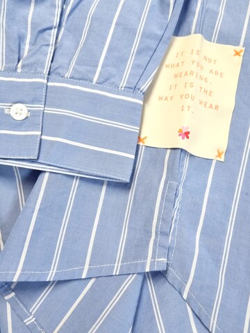 LIKS. Munich Blouse 'Damenbluse mit Print COSY aus Baumwolle - GloriaC' in Blauw