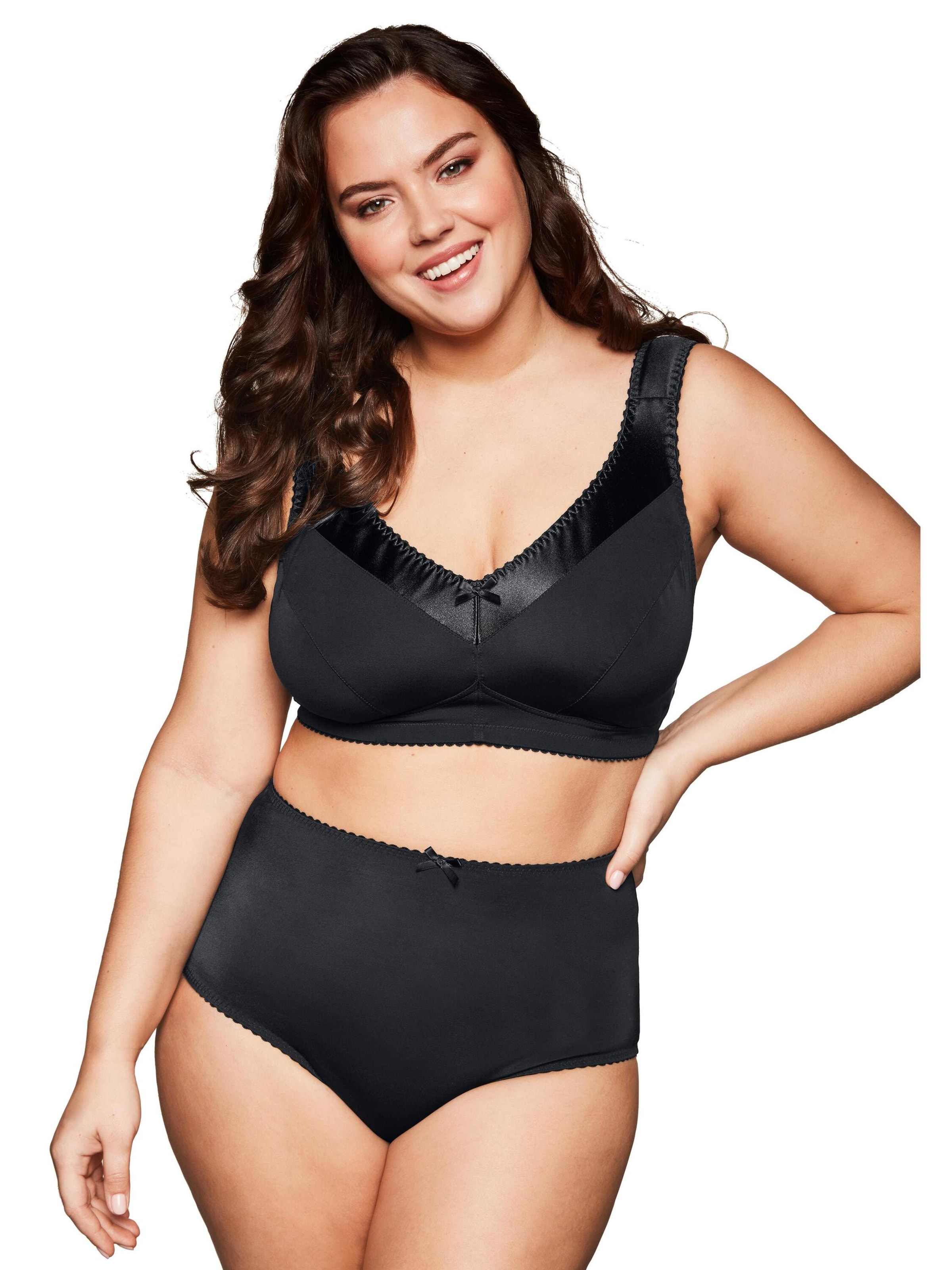 SHEEGO Zmenšujúca Zmenšujúca podprsenka - Čierna