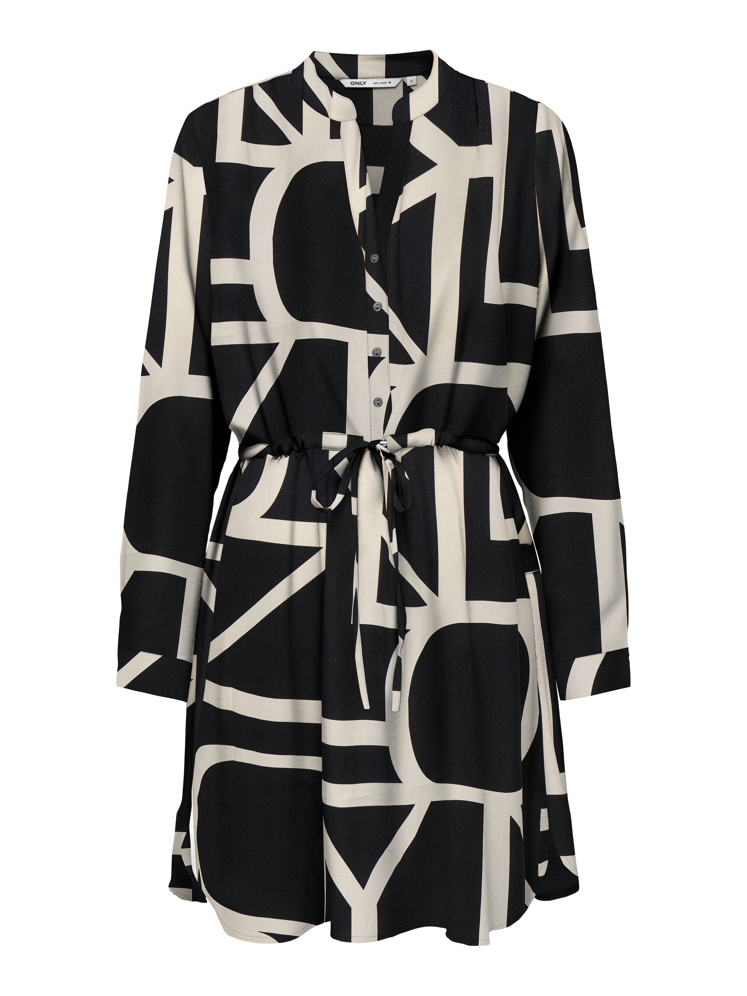 ONLY Skjortklänning 'ONLCory' i svart: framsida