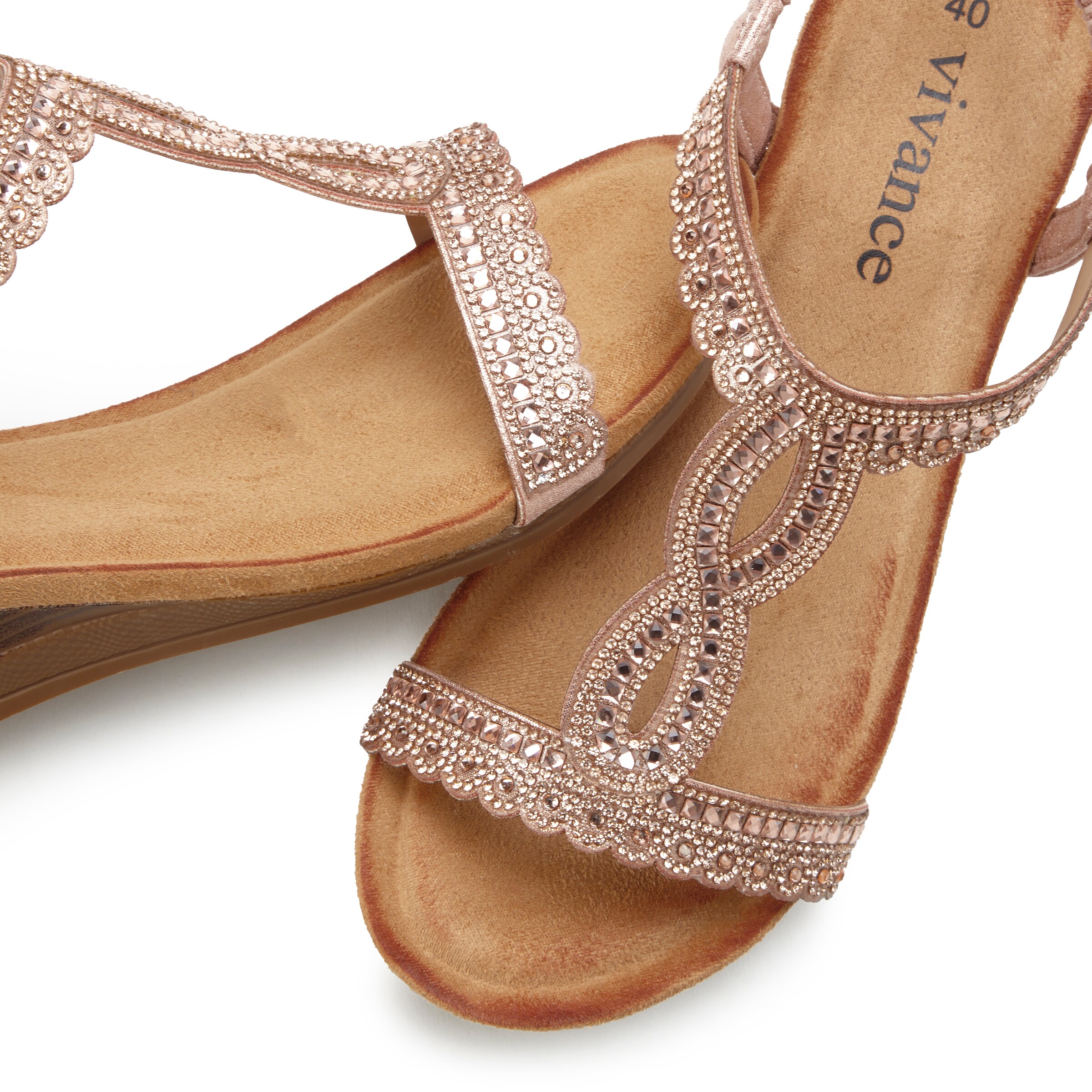 VIVANCE Sandals in Gold