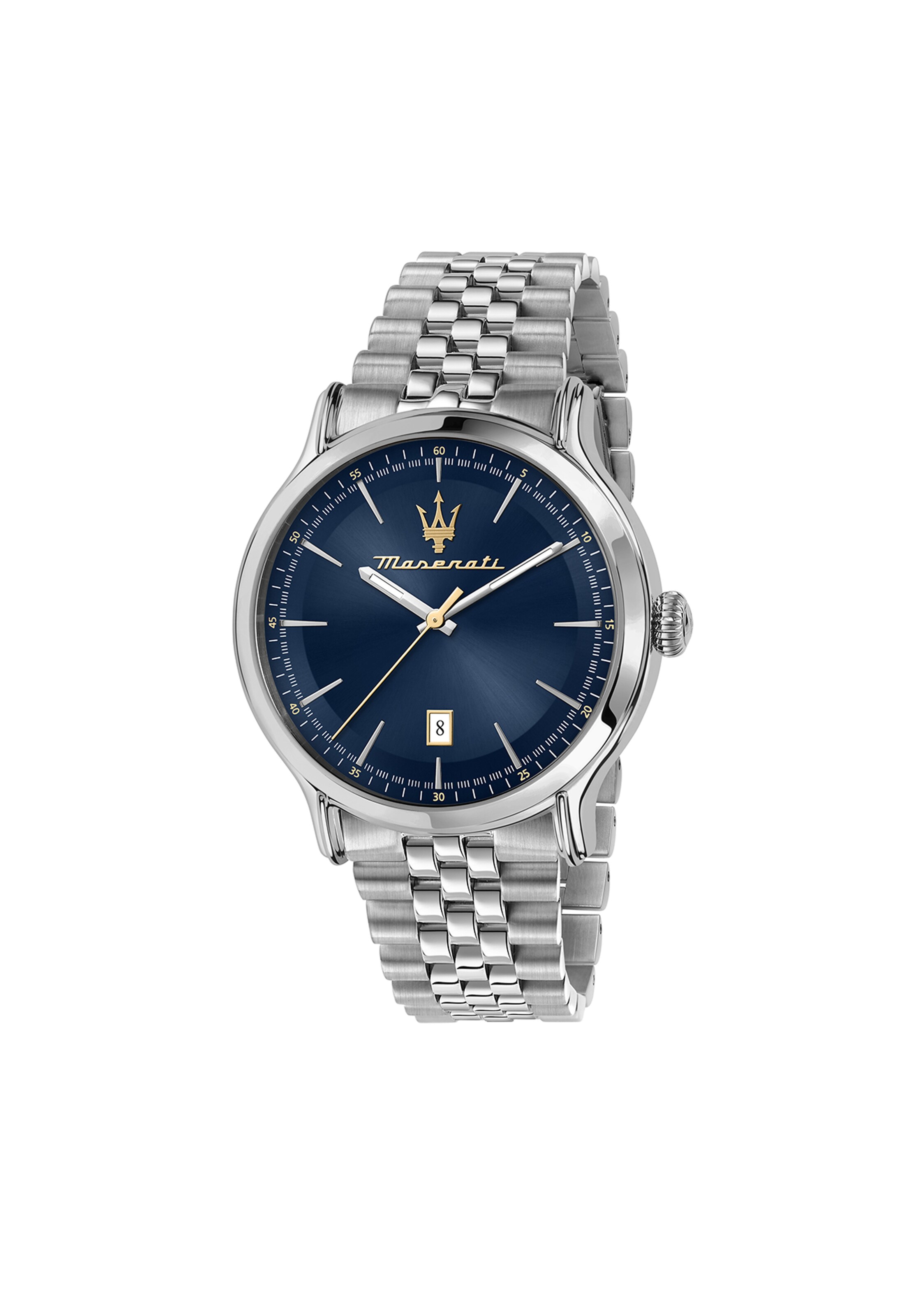 Maserati Analoguhr 'Epoca' in Silber: Vorderseite