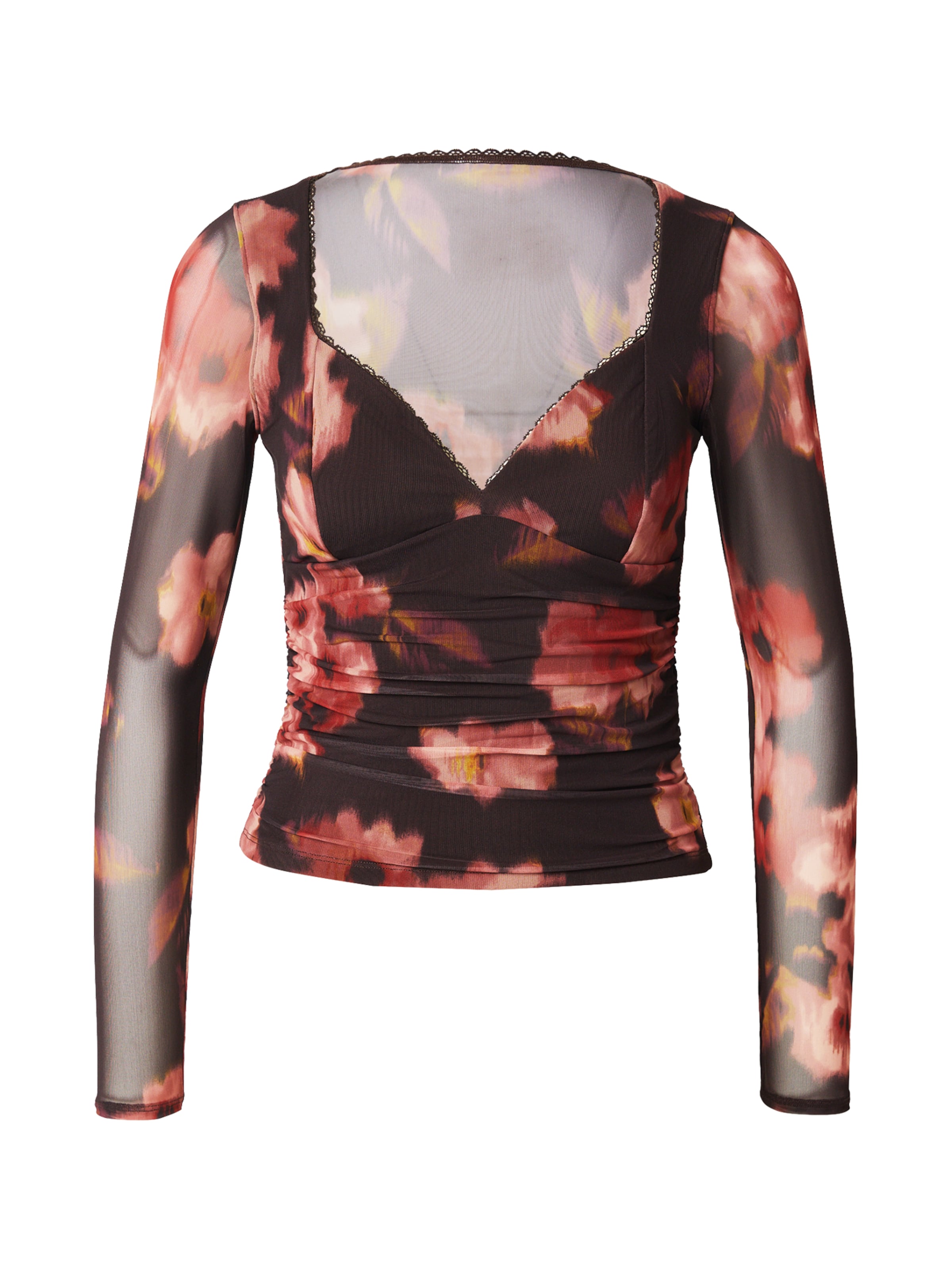 Abercrombie & Fitch Majica 'ZOE' | rjava barva: sprednja stran