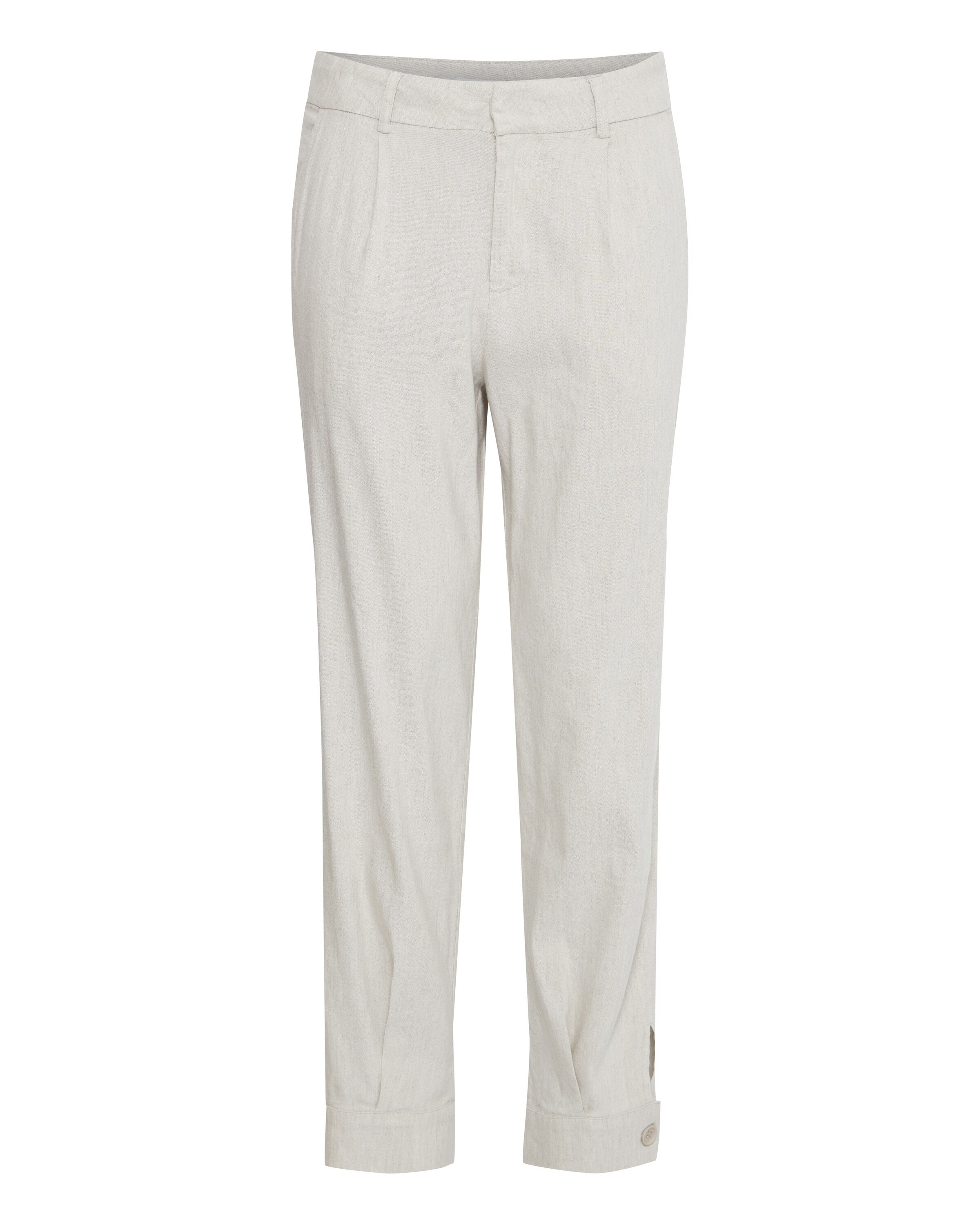 Pulz Tapered Hose 'LUCA' in Weiß: Vorderseite