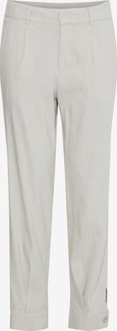 Effilé Pantalon à pince 'LUCA' Pulz en blanc : devant