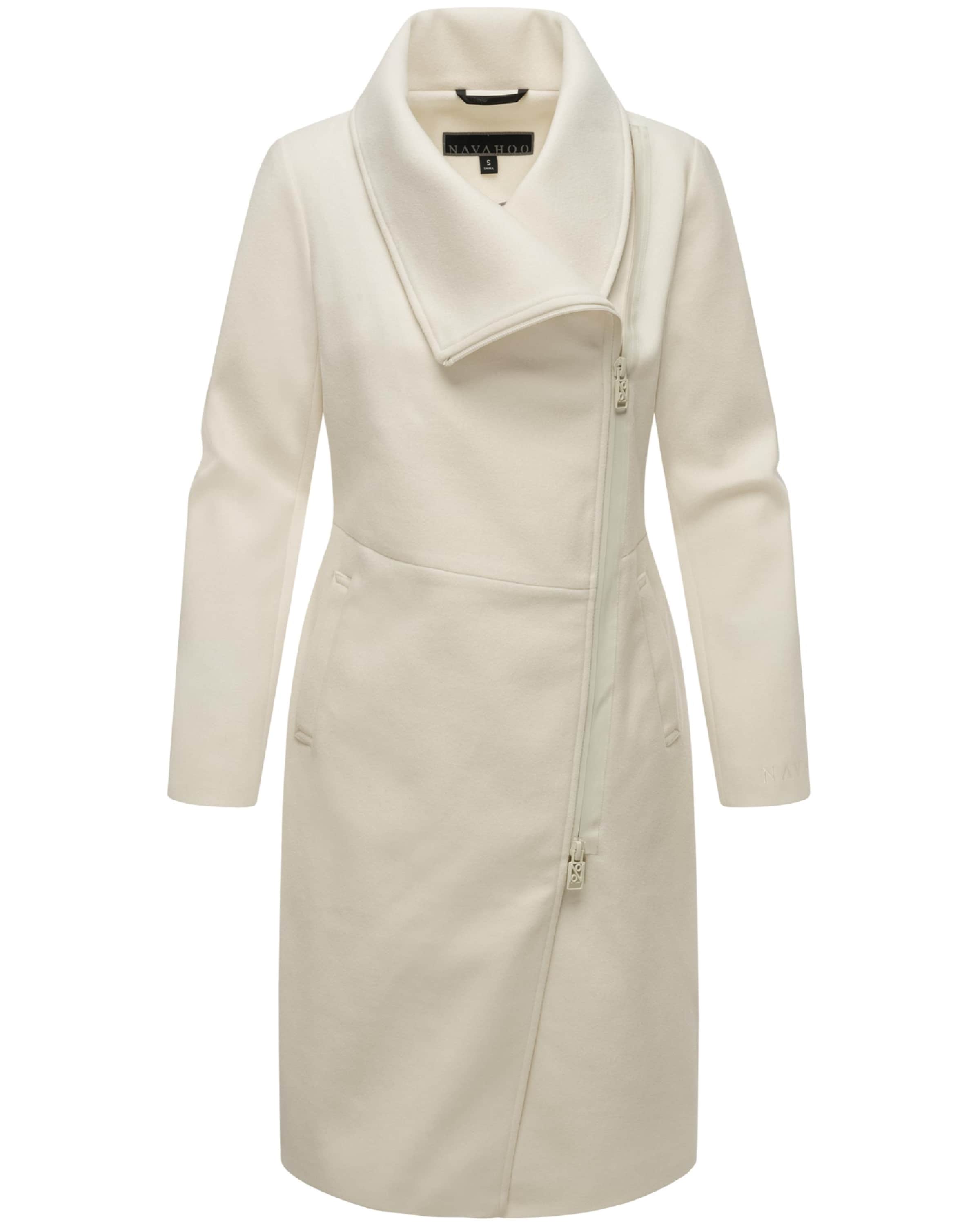NAVAHOO Демисезонное пальто 'Samtrose' в Белый: спереди