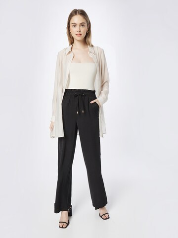 Dorothy Perkins Wide leg Παντελόνι σε μαύρο