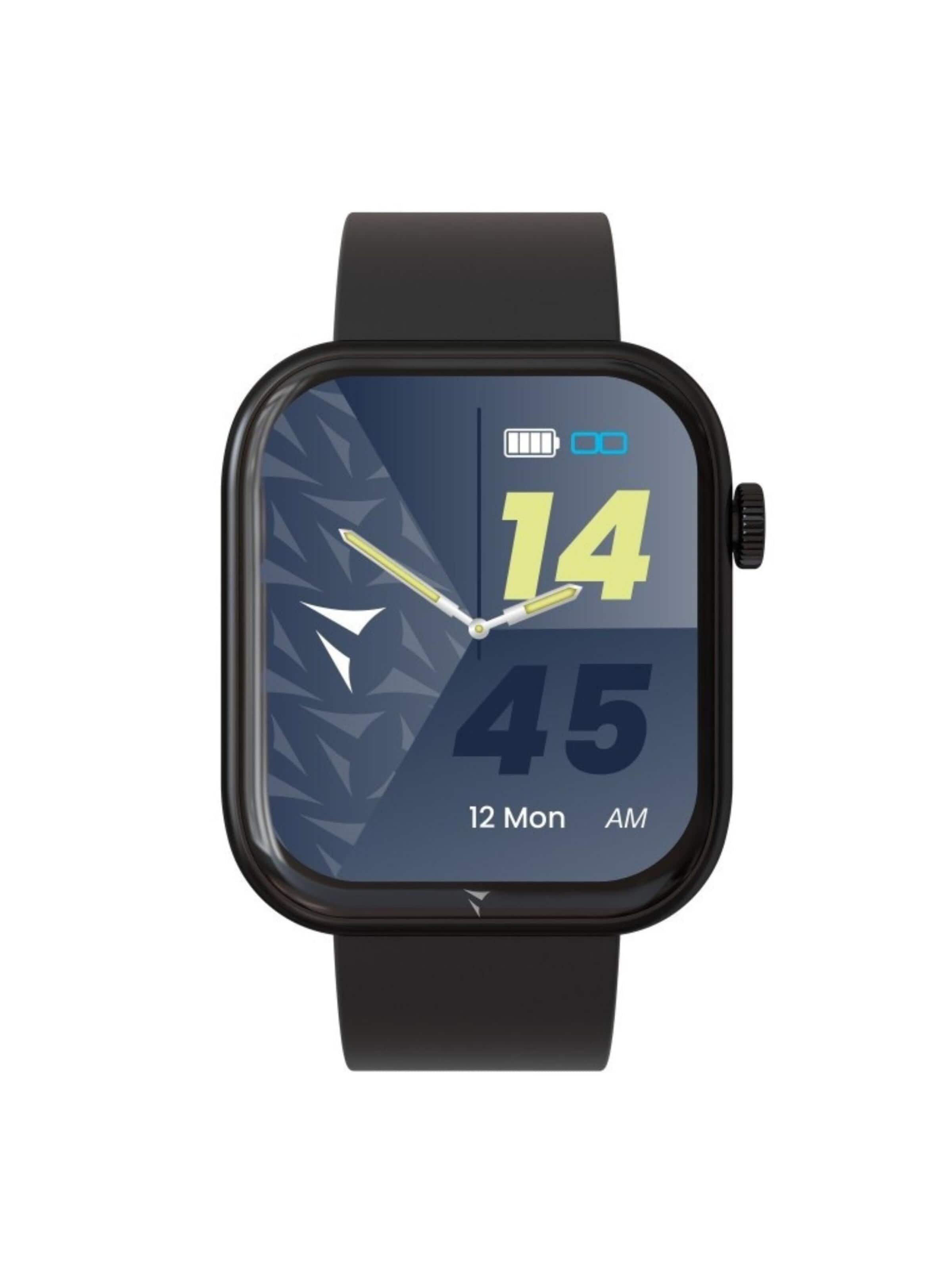 Techmade Digital Watch in Black: front