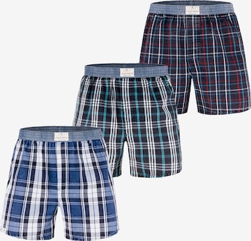 Luca David Boxershorts ' Olden Glory ' in Blauw: voorkant