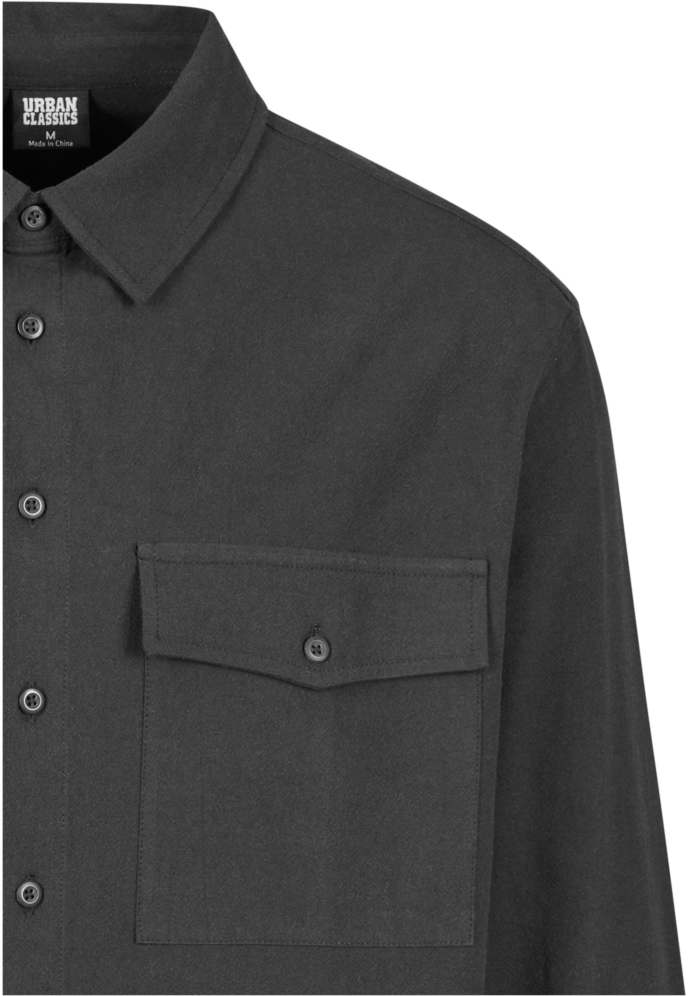 Urban Classics Comfort Fit Košeľa - Čierna