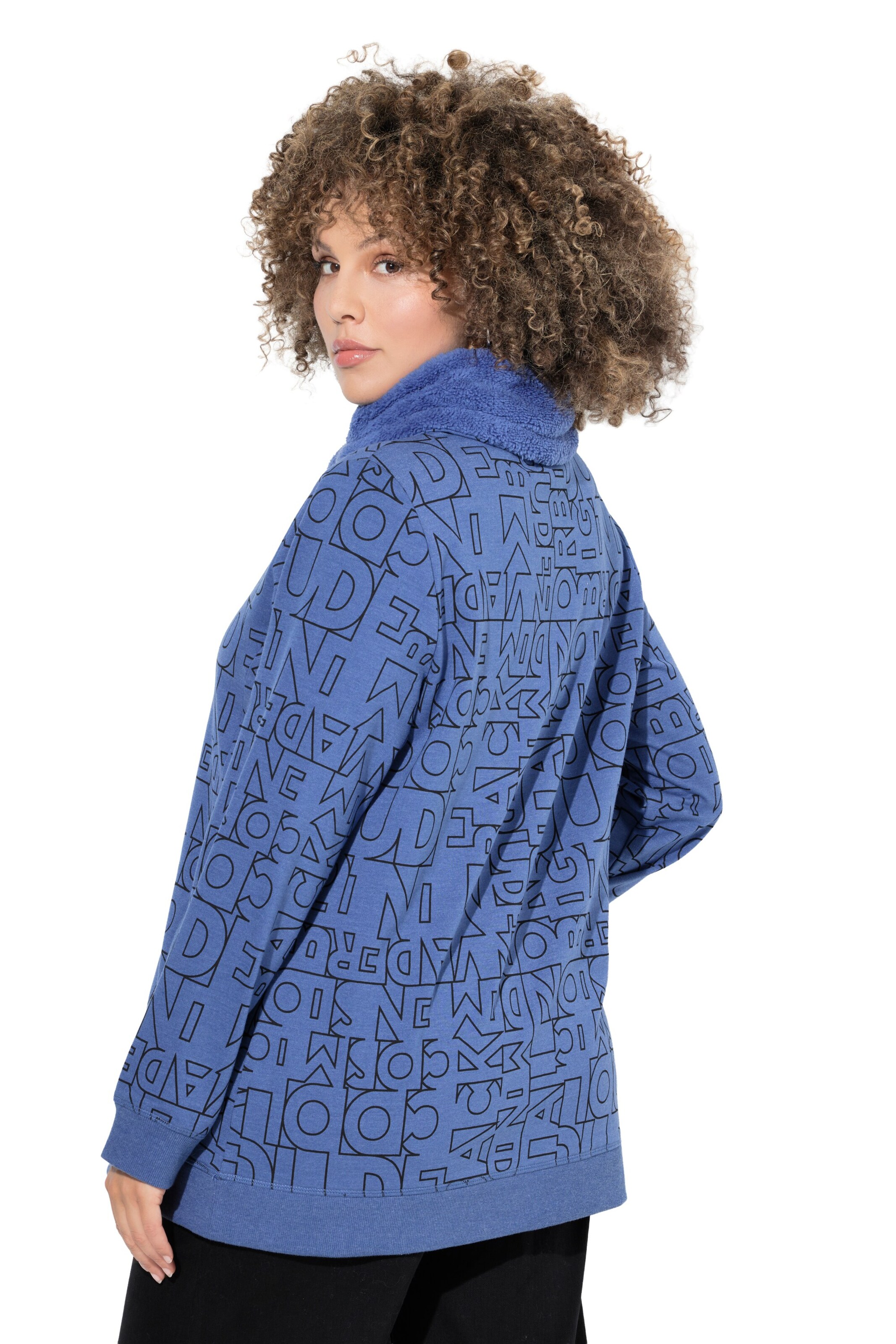 Ulla Popken Sweatshirt in Blue