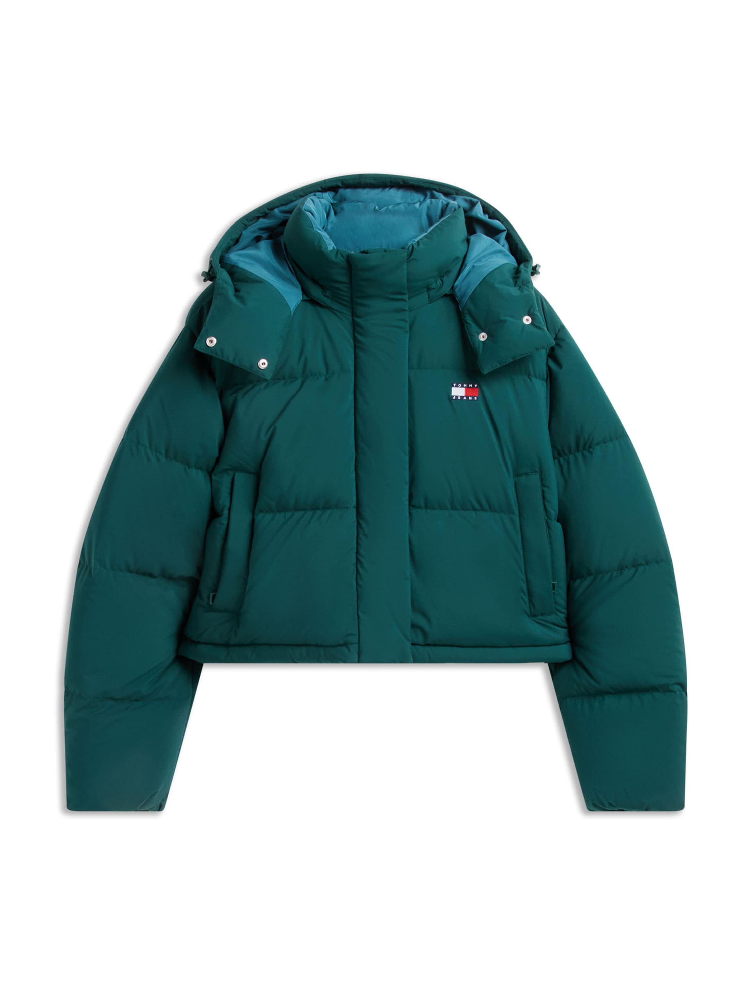 Tommy Jeans - Chaqueta de invierno 'ALASKA' en verde: frente