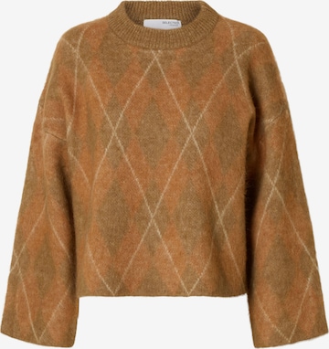 ruda SELECTED Megztinis 'SLFLULU': priekis