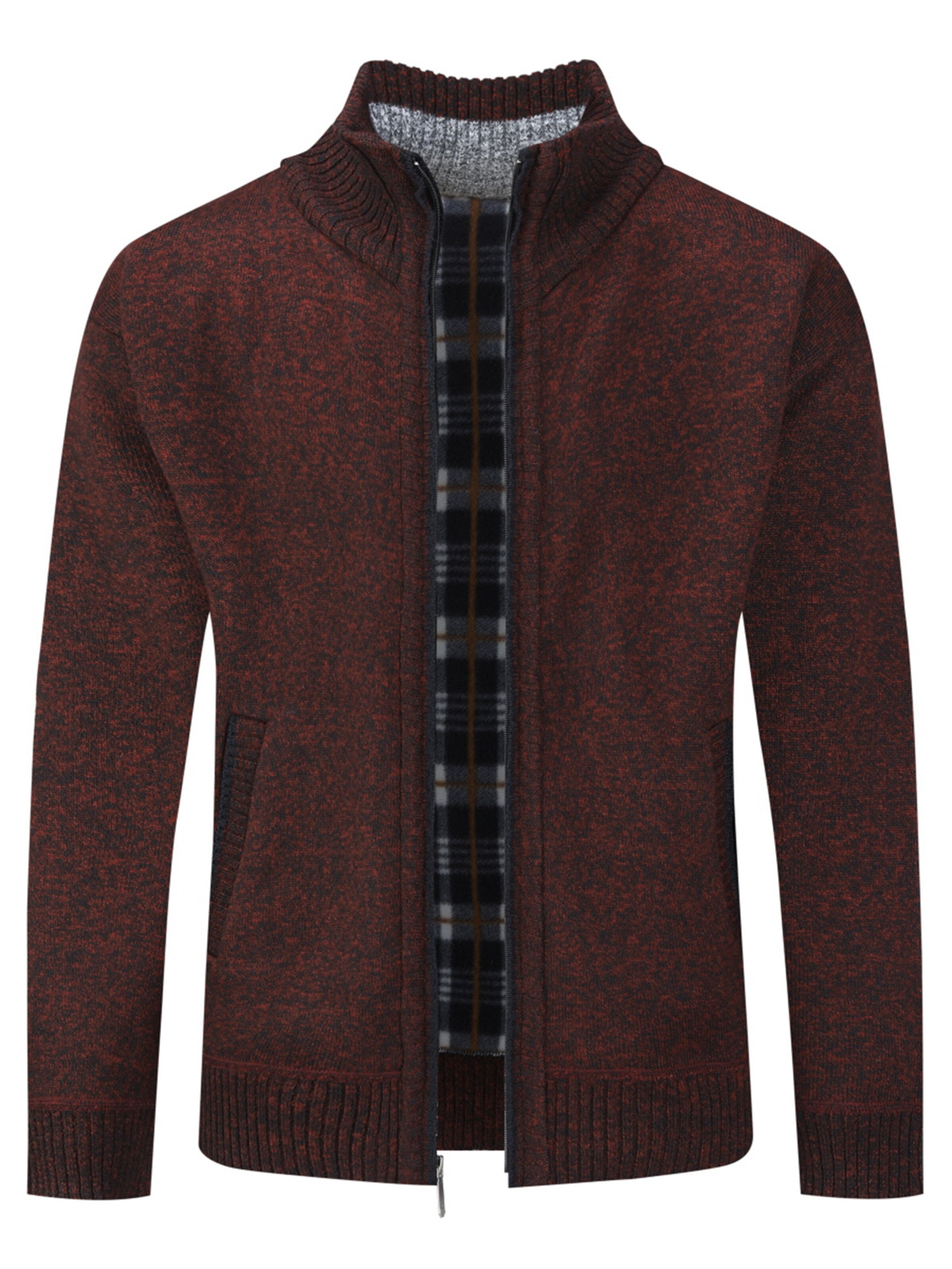 Youthup Knit Cardigan in Red: front