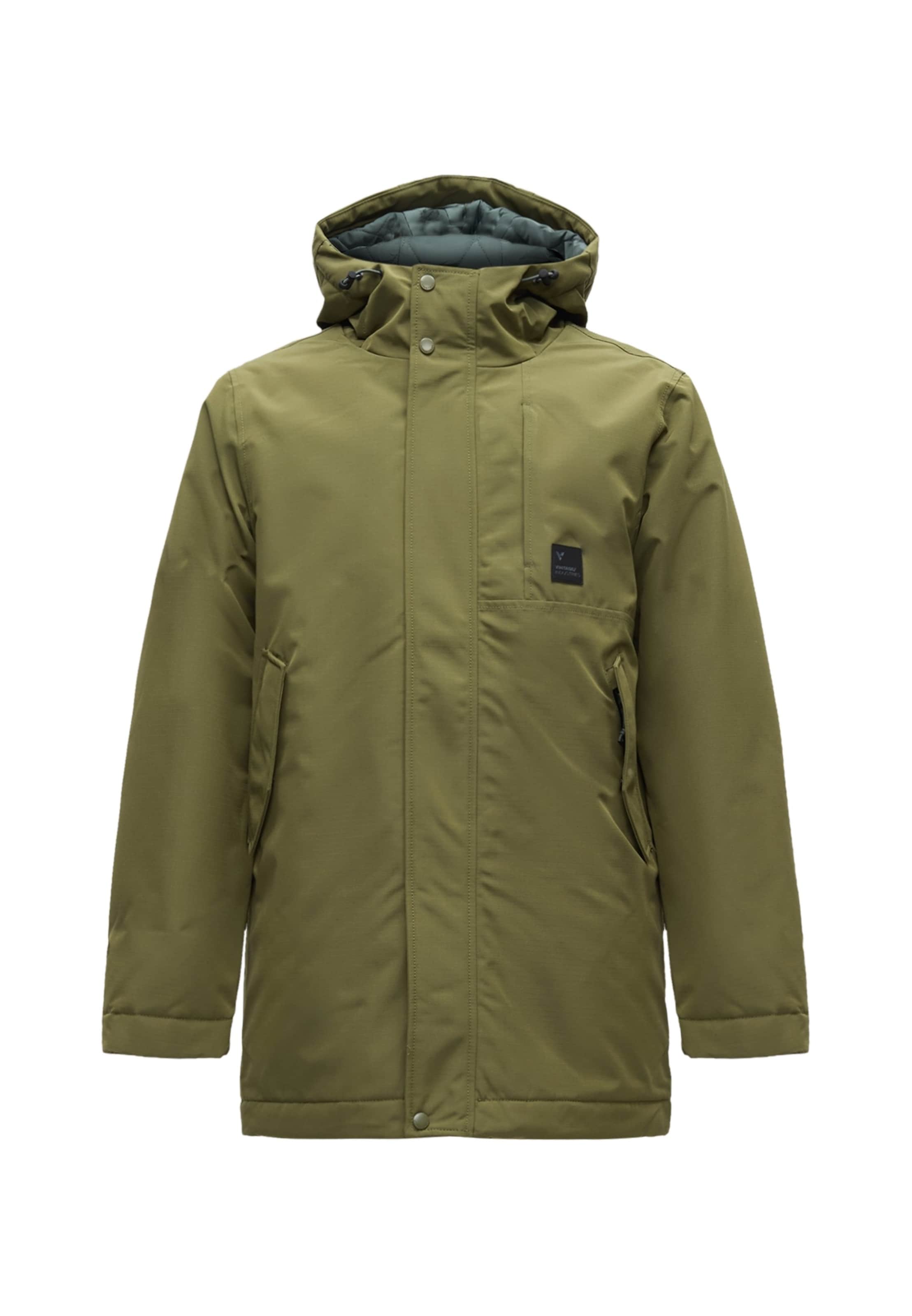 Parka mi-saison 'Kylian' Vintage Industries en vert : devant