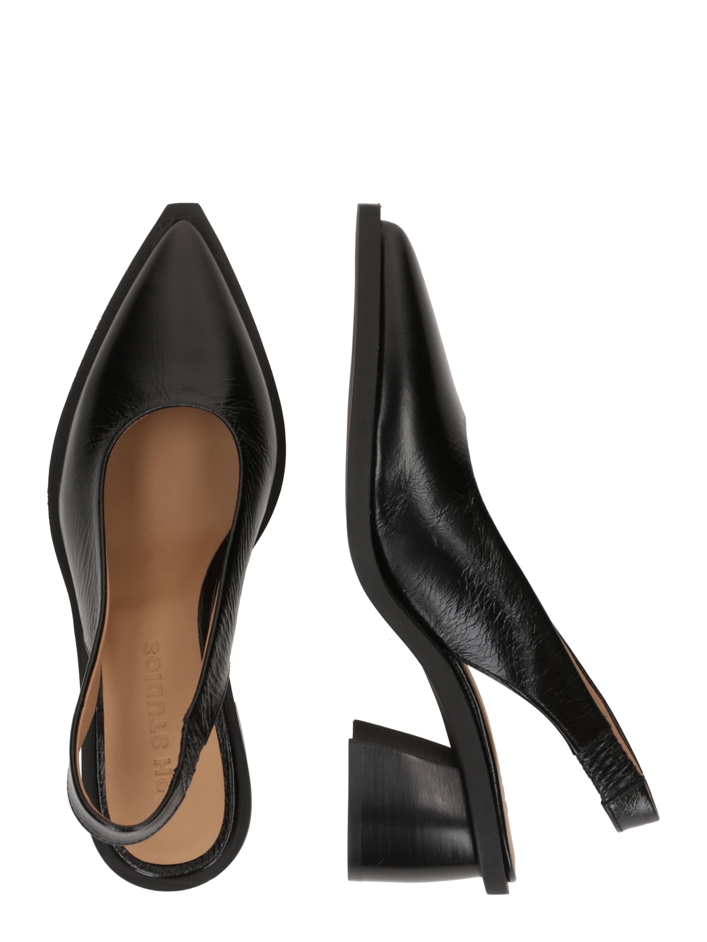 Copenhagen Studios Лодочки с открытой пяткой '431' в Черный