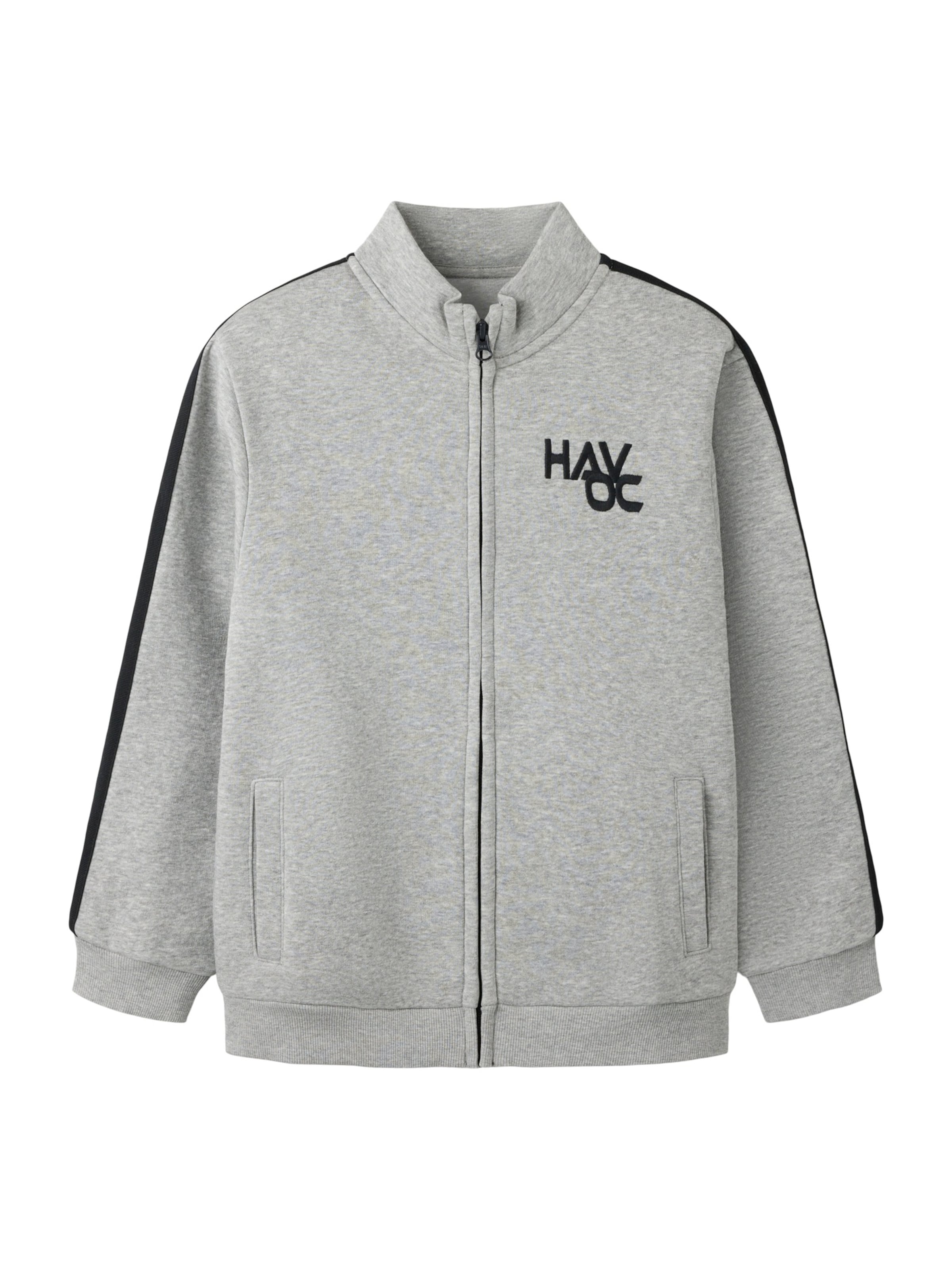 NAME IT Zip-Up Hoodie 'NKMLANCO' in Grey: front