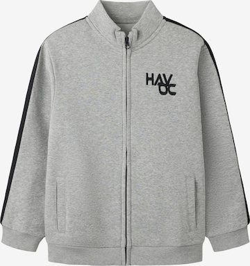 NAME IT Zip-Up Hoodie 'NKMLANCO' in Grey: front