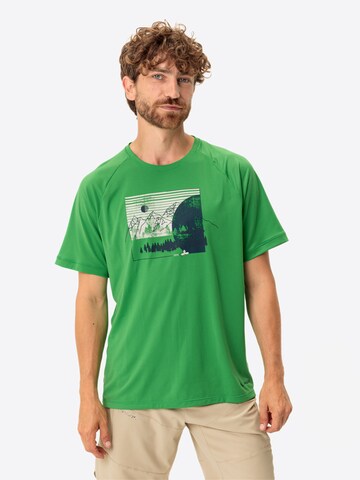 VAUDE Functioneel shirt 'Gleann II' in Groen: voorkant
