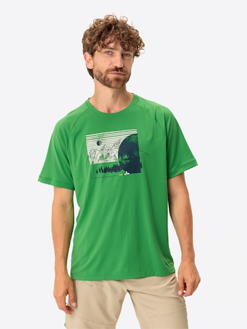 VAUDE Functioneel shirt 'Gleann II' in Groen: voorkant