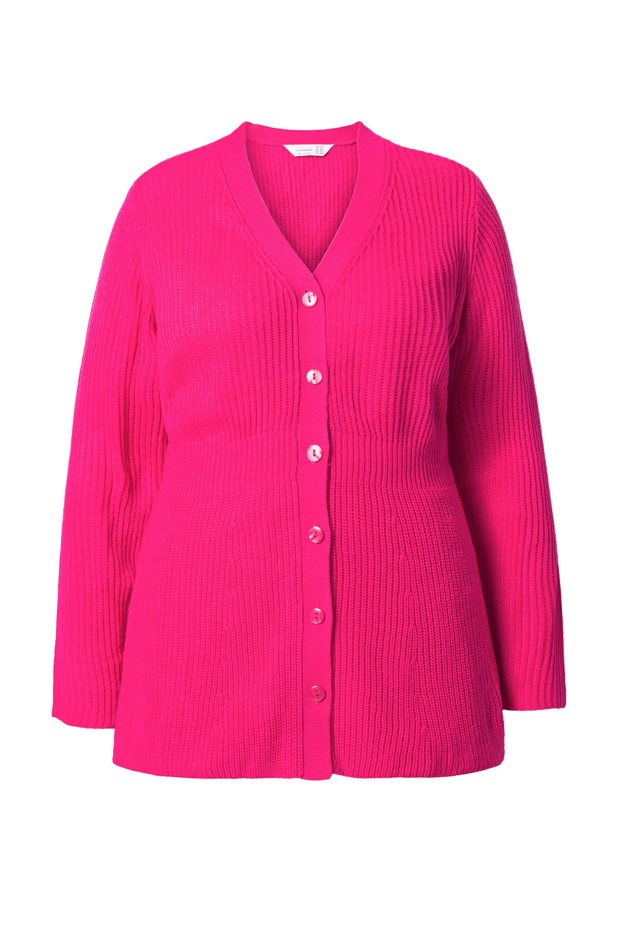 MIAMODA Knit Cardigan in Pink: front