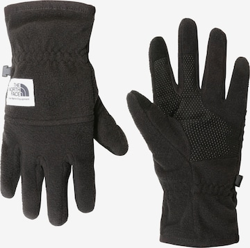 THE NORTH FACE Full Finger Gloves in Black: front