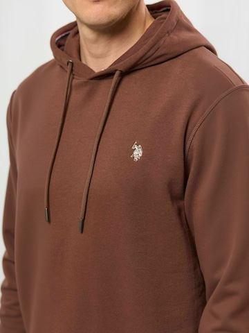 U.S. POLO ASSN. Svetr ' UMToke ' – hnědá: přední strana