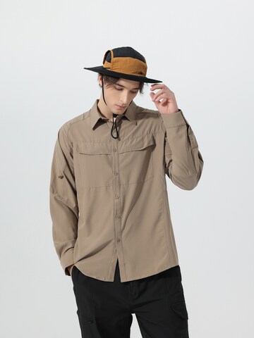 Youthup Comfort fit Button Up Shirt in Green