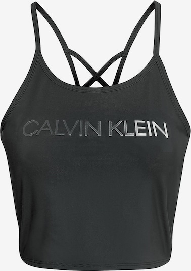 Calvin Klein Performance Sportski top u crna / srebro, Pregled proizvoda
